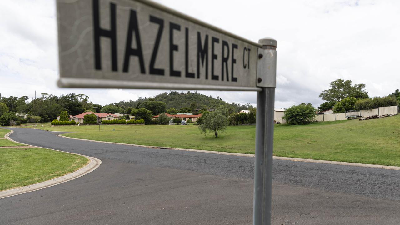 The scene near Hazelmere Court and Windermere Drive in Hodgson Vale where a man in his 50s was struck by a car resulting in life threatening head injuries, Thursday, January 2, 2025. Picture: Kevin Farmer