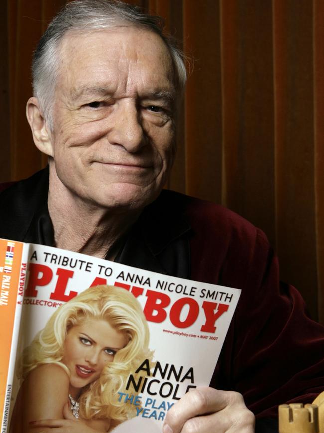Playboy Editor-in-Chief and CEO Hugh Hefner at the Playboy Mansion in Los Angeles, California 05/04/07.
