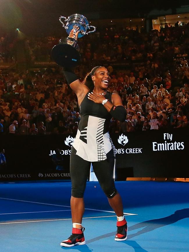 What a feat — Williams won the recent Australian Open while eight weeks pregnant. (Pic: Getty Images)