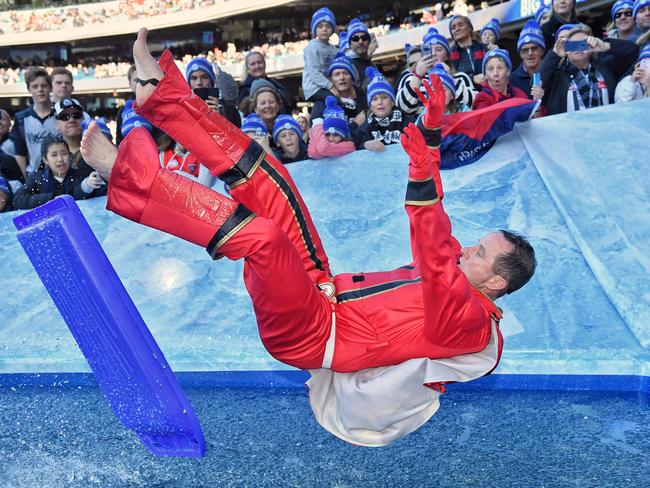 Don Pyke as a Power Rangers character. Picture: Jason Edwards