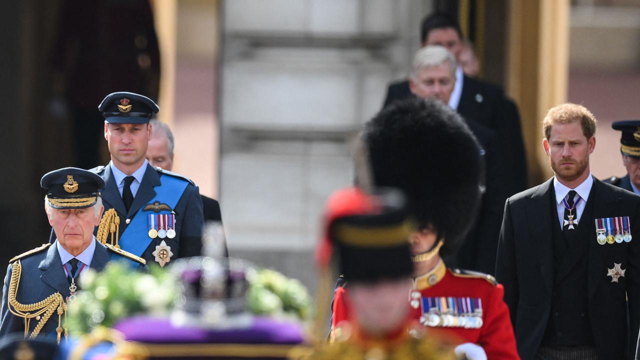 William and Harry were side by side (Photo by Daniel LEAL / POOL / AFP)