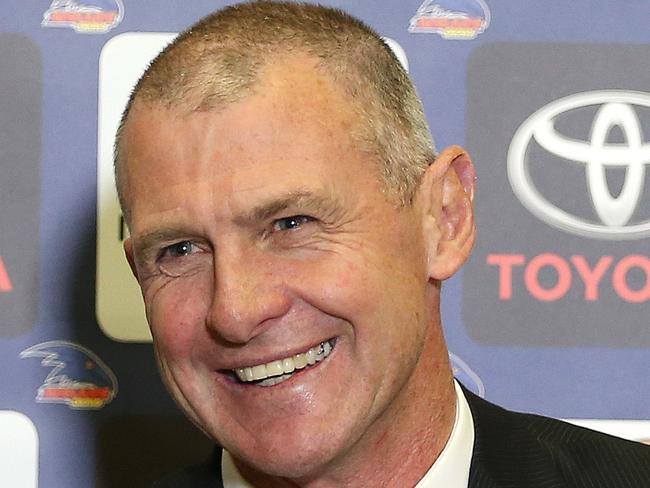 AFL - Adelaide Football Club announce their new coach - former Port Adelaide assistant Phil Walsh. Walsh at the press conference today with new CEO Andrew Fagan. PHOTO SARAH REED