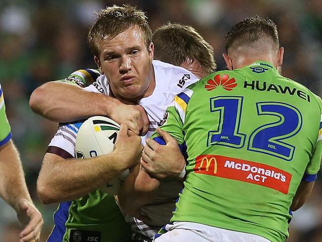 Manly's Jake Trbojevic is an 80-minute monster. Picture: Kym Smith