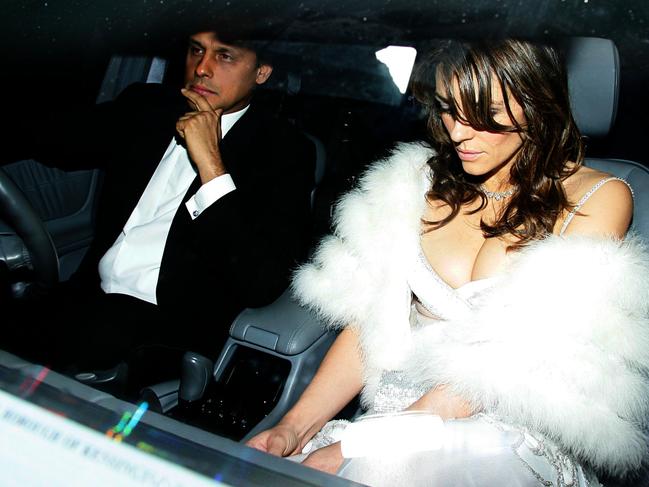 Nayar accompanied Hurley at the wedding of Sir Elton John and David Furnish. (AP Photo Gretel Ensignia).