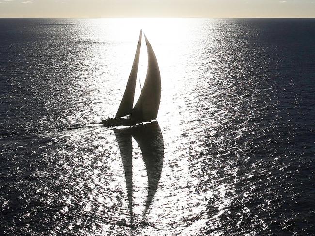 Race leader Perpetual Loyal approximately 65 miles off Eden during day 2 of the 2013 Rolex Sydney Hobart Yacht Race. Pic Brett Costello 27/12/13escapeoctober 18 2020my holiday - larry emdur