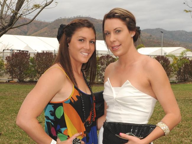 Ashleigh Adams and Marissa Colledge at the 2011Townsville Ladies Day Races held at the Cluden Race Track