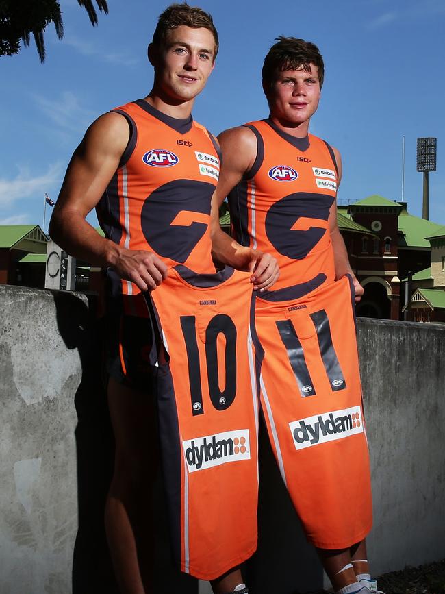 Early days at the Giants for Devon Smith and Taylor Adams. 