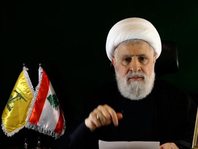 Naim Qassem is Hezbollah’s new chief. Picture: Al-Manar TV