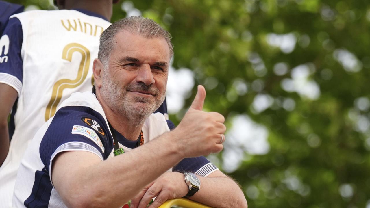 Ange on top of the world at Spurs parade