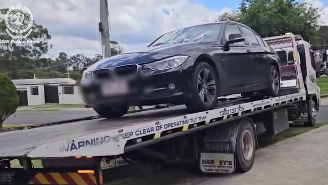 Police seized a luxury car in the raids. Picture: Supplied