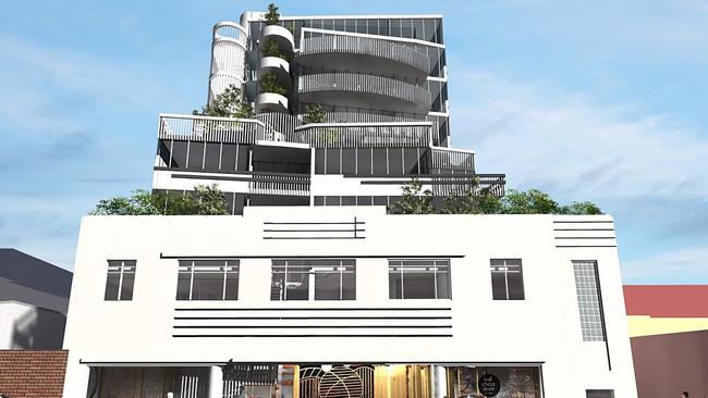 Development Application for a proposed residential apartment at 125 Bathurst Street, Hobart. SUPPLIED — Atelier Cartel Architects.