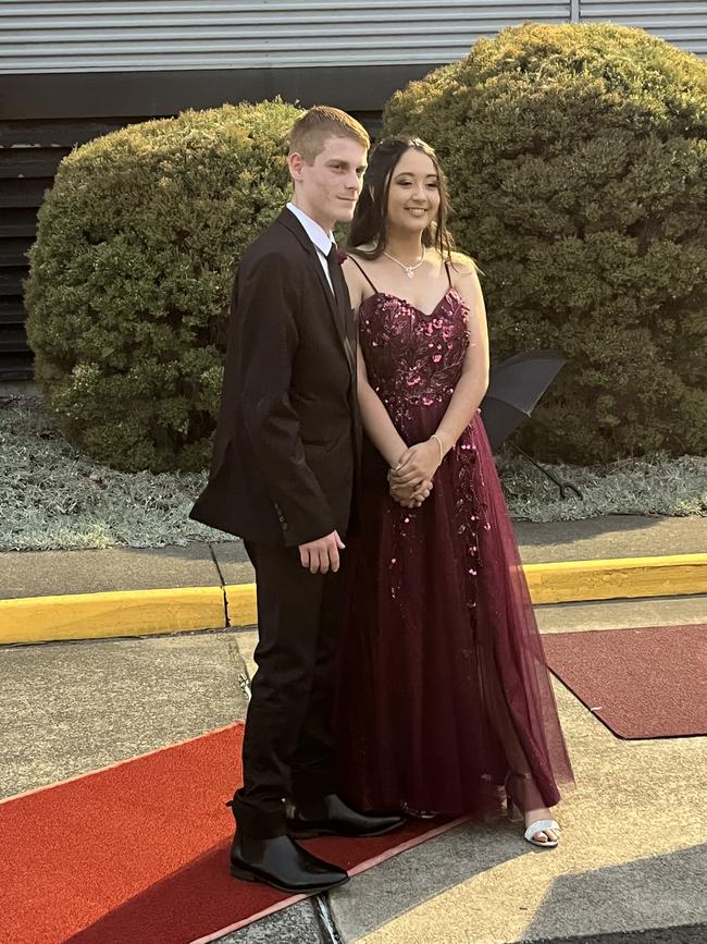 The students of St Mary's College celebrate their formal at the Brolga Theatre on Friday.