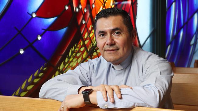 Father Fernando Montano welcomes changes to Mass rituals. Picture: David Swift