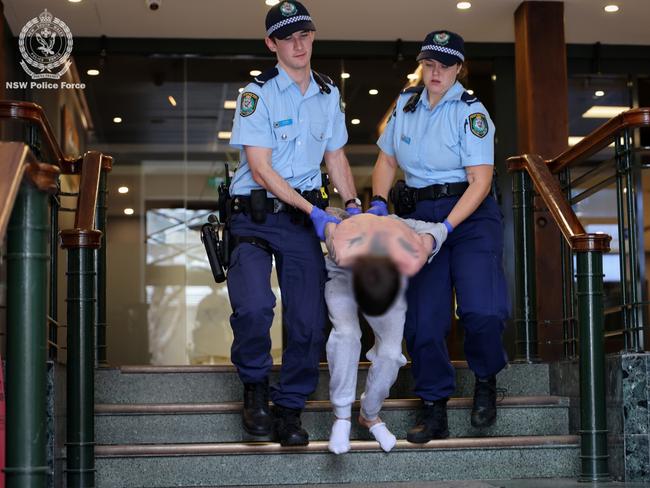 Tow people have been charged in relation to the Newtown synagogue attack. Pictured is the 33-year-old who was arrested on January 23. Picture: NSW Police