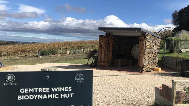 Gemtree Wines’ biodynamic hut. Picture: Brad Crouch