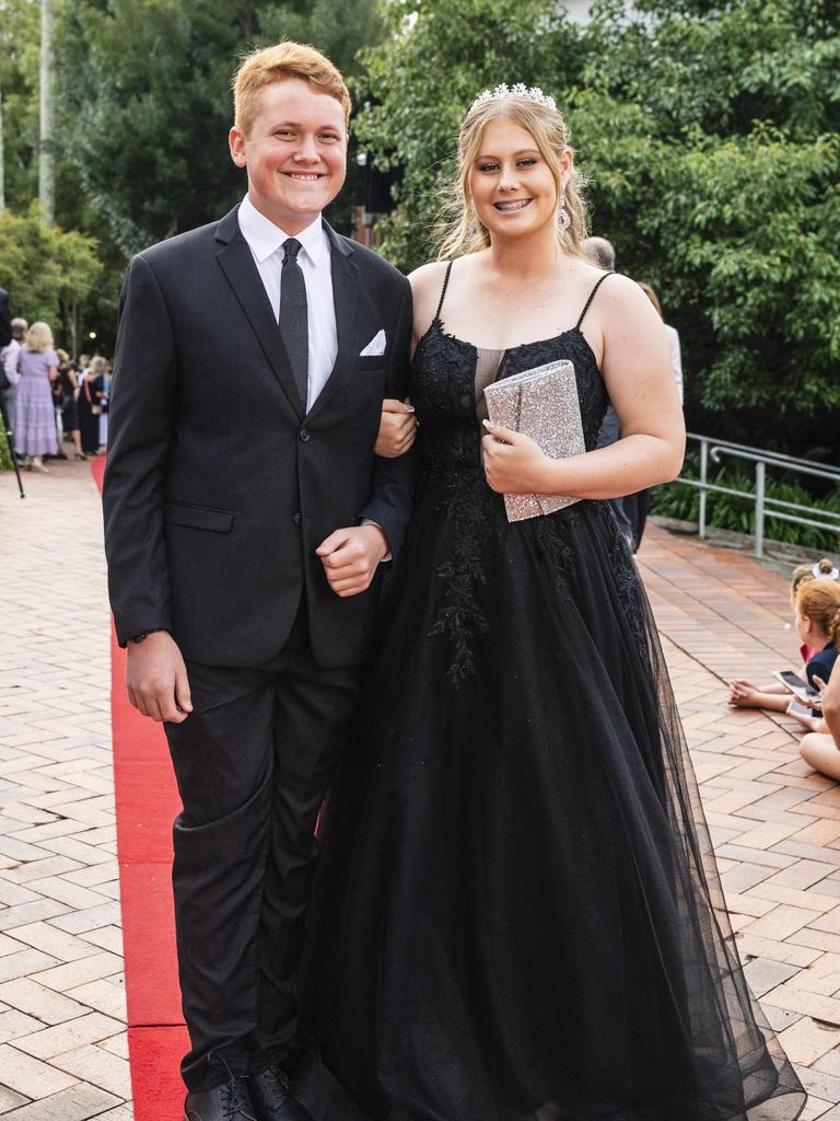 Joshua Hullock and Katie Brock at Fairholme College formal, Wednesday, March 29, 2023. Picture: Kevin Farmer