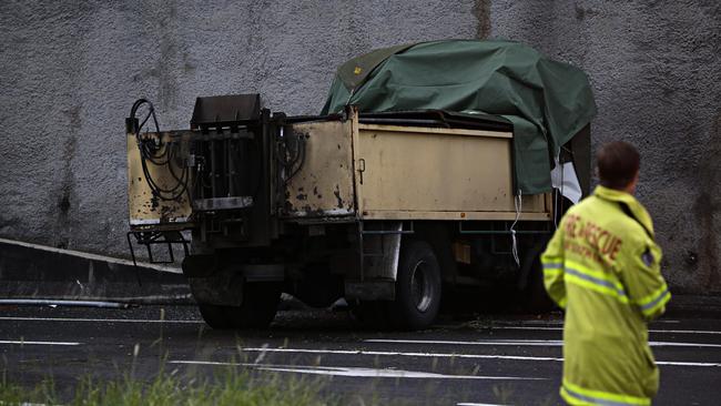 The small truck on the M2. Picture: Adam Yip