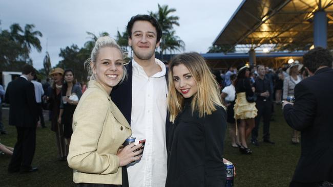 Maddy Buttini, Conrad Gardner and Stephanie Phelts in 2012. Picture: Nicola Brander