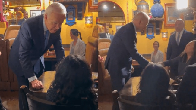 Biden viene descritto come un “super diffusore” del virus dopo una foto che si è ritorta contro