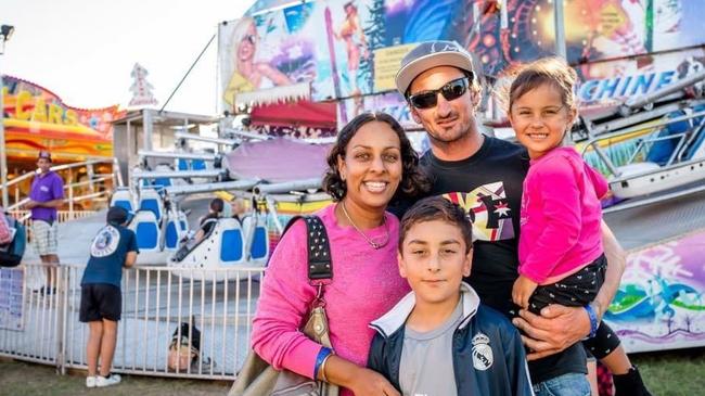 Renita Henry-May and her family enjoy the Gympie Show.