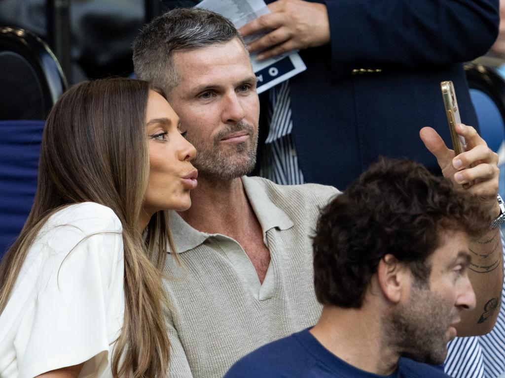 The couple posed for a selfie. Picture: Fiona Hamilton/Tennis Australia