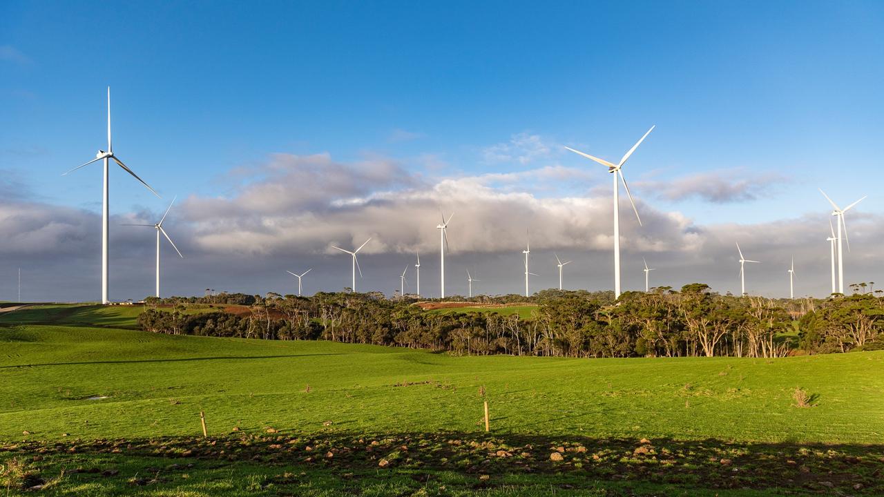 Granville Harbour Wind Farm, Tasmania’s most recently commissioned wind farm, in 2020. Picture: Kevon O'Daly/ Granville Harbour Wind Farm.
