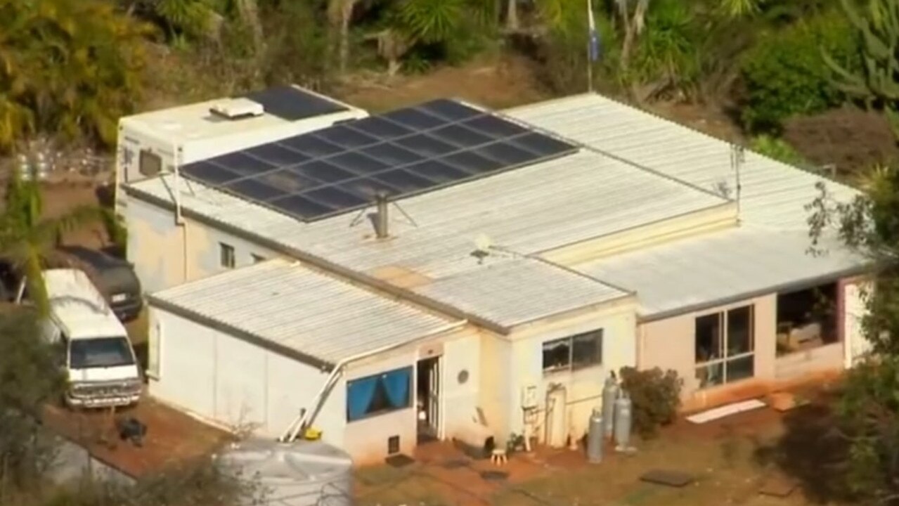 The home is located about 170km west of the Sunshine Coast. Picture: Nine News