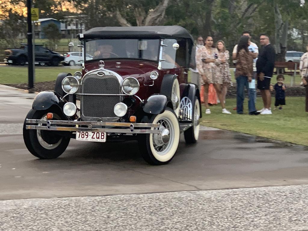 The students arrive at the St James Lutheran College formal.