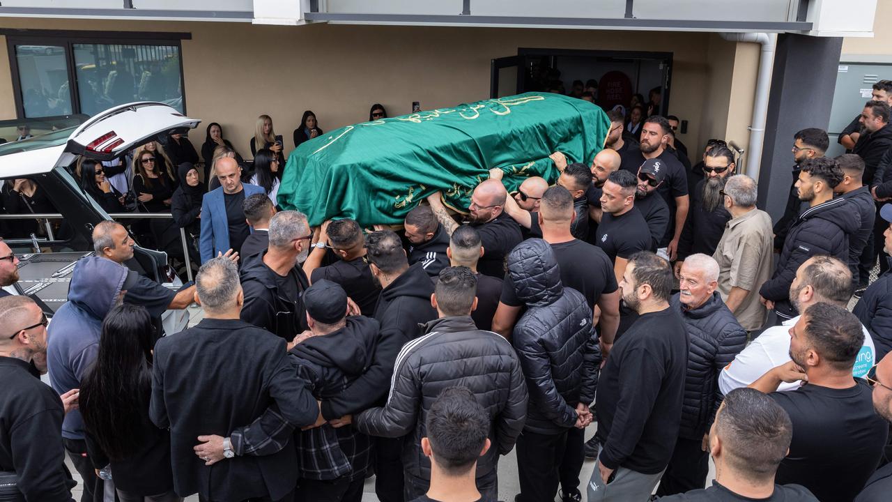 Mourners gathered to farewell Abdulrahim on Thursday. Picture: News Corp Australia