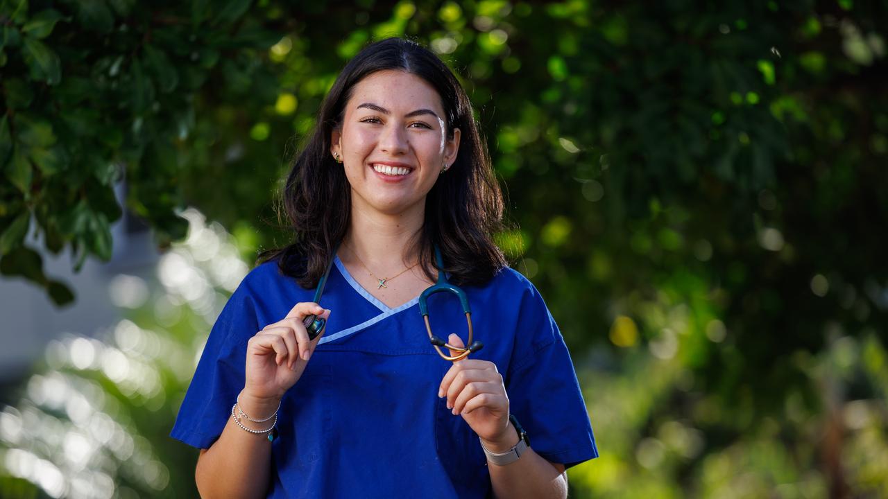 Medical student Ally Egan has undertaken Mental Health First Aid training. Picture: Justin Lloyd.