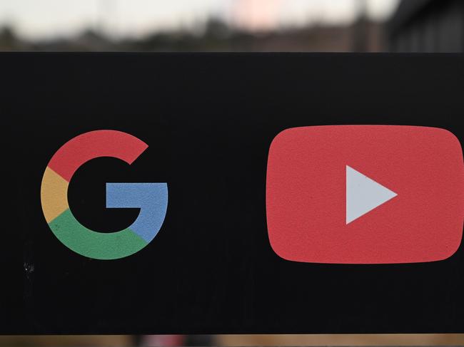 Google is warning YouTube users of risks to their content. Picture: AFP