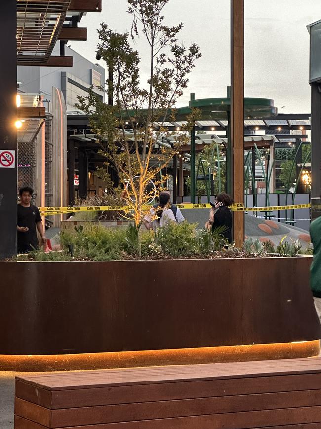 The incident unfolded in front of shocked diners and shoppers. Picture: Rebecca Borg.