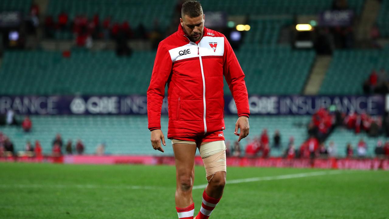 Lance Franklin has injured his hamstring again. Picture: Getty