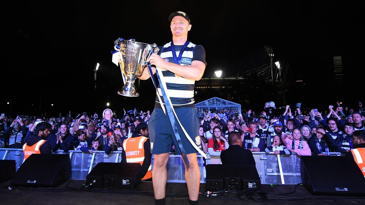 Patrick Dangerfield was a deserving winner of the player of the finals. Picture: Morgan Hancock/Getty Images