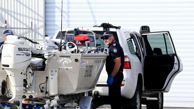 Shortly before 7pm on Saturday night police were notified that a 54-year-old man and 48-year-old woman had not returned from a fishing trip. A search was commenced immediately, Coast Guard return the fishing vessel boat to Brisbane water police HQ, Picture David Clark