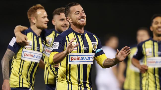 Ross McCormack lit up the A-League for Melbourne City last season but returns for Central Coast for 2018-19. Picture: Brett Costello