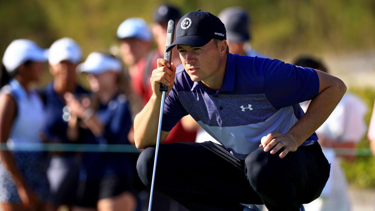 Spieth said he’d never made such a mistake before. Photo: Mike Ehrmann/Getty Images/AFP