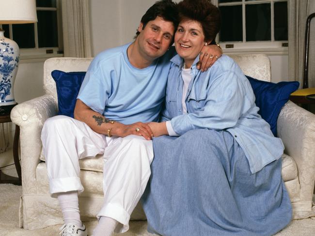 Ozzy Osbourne and his wife Sharon in 1987. Picture: Dave Hogan/Hulton Archive/Getty Images