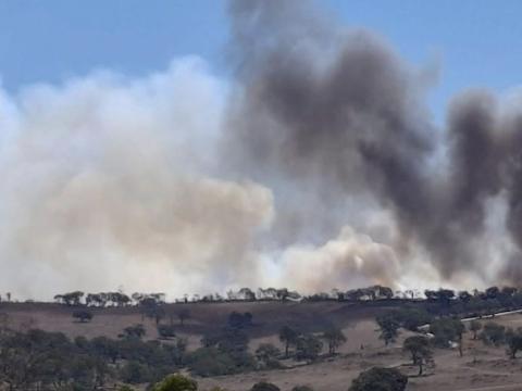 12 Feb 2025,  MOUNT TORRENS FIRE: Mount Torrens grass fire Issued for Mount Torrens, Charleston, and Woodside in the Adelaide Hills. The CFS is responding to a grass fire south of Mount Torrens in the Adelaide Hills, South Australia. Approximately 40 CFS volunteer firefighters, in a joint response with National Parks and Wildlife SA and Farm Fire Units, have contained the fire. They were supported by aircraft, including firebombers and observational aircraft. CFS firefighters have prevented the fire from spreading to nearby townships and properties. Picture:  South Aussie with Cosi