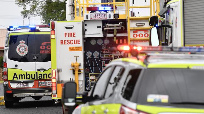 Emergency services are on scene at the crash on the Bruce Highway and Gladstone Benaraby Rd, Wurdong Heights.