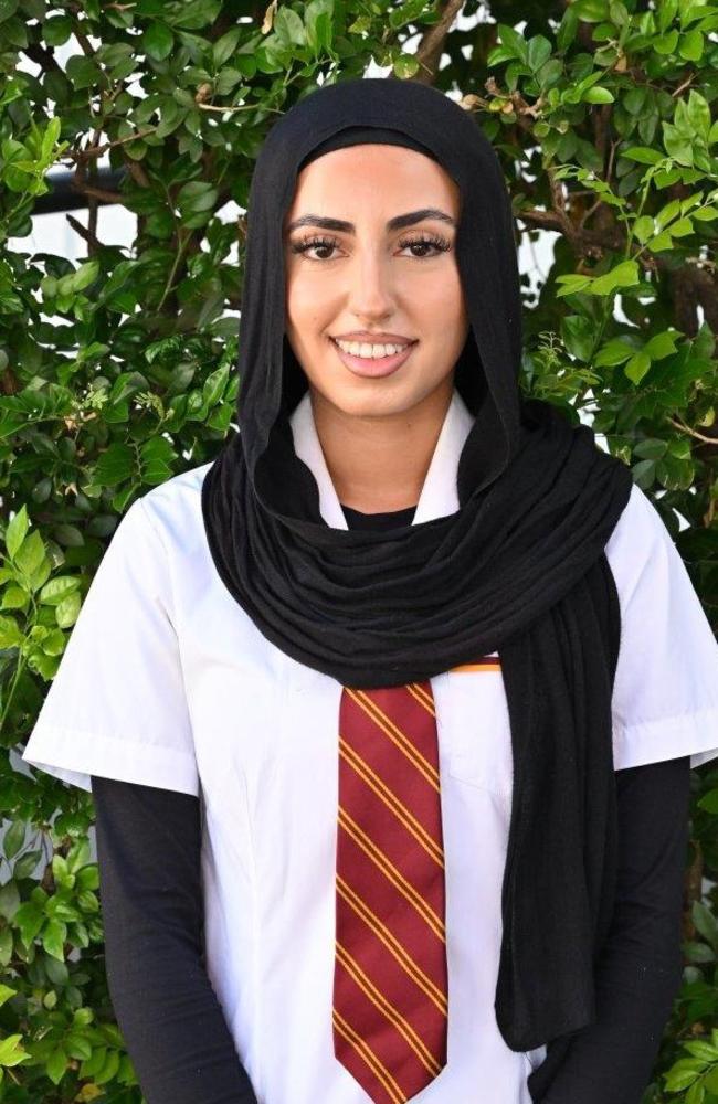 St James College 2024 Dux Mina Mayahi. Picture: supplied