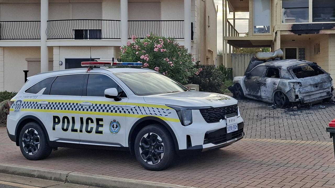 Hunt for firebug as Audi bursts into flames outside beachside home