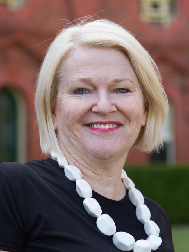 Santa Sabina College principal Dr Maree Herrett .