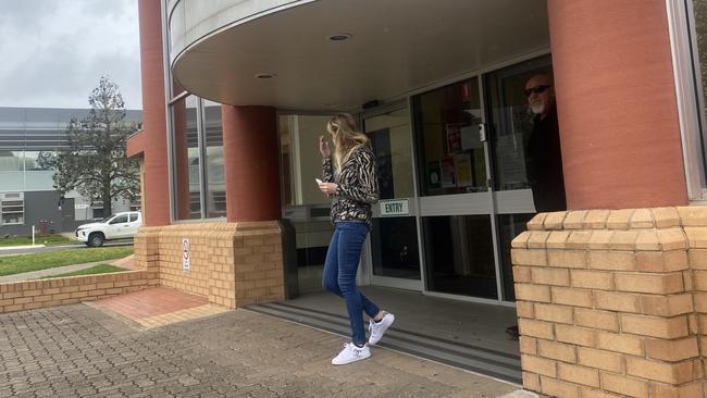 Emma Jade Short leaving the Elizabeth Magistrates Court. Picture: Brinley Duggan