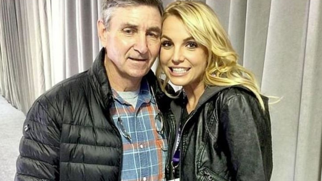 Britney Spears with dad Jamie.