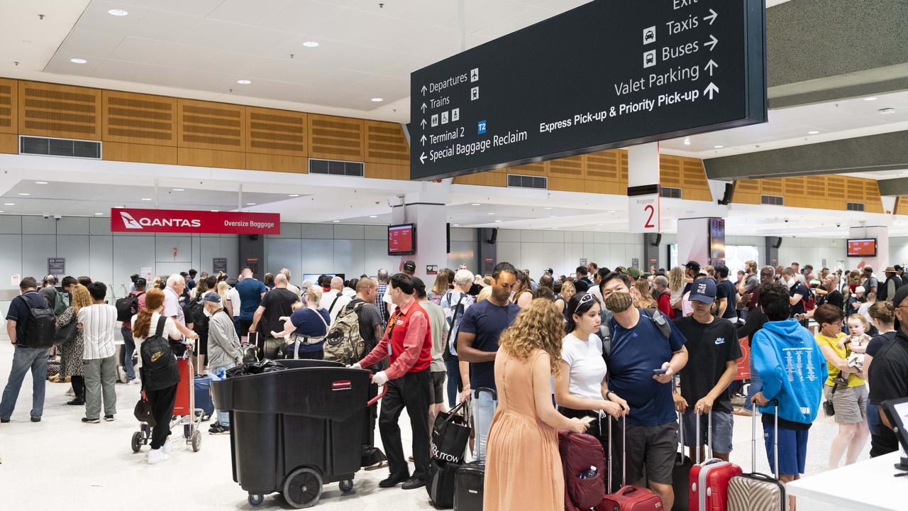 The new Uber zone at Sydney Airport will be available just in time for Christmas, with the airport expecting the busiest holiday period in four years. Picture: Daily Telegraph / Monique Harmer