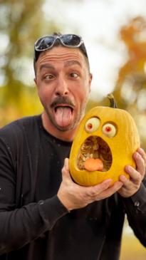 Man turns extreme pumpkin carving into his career