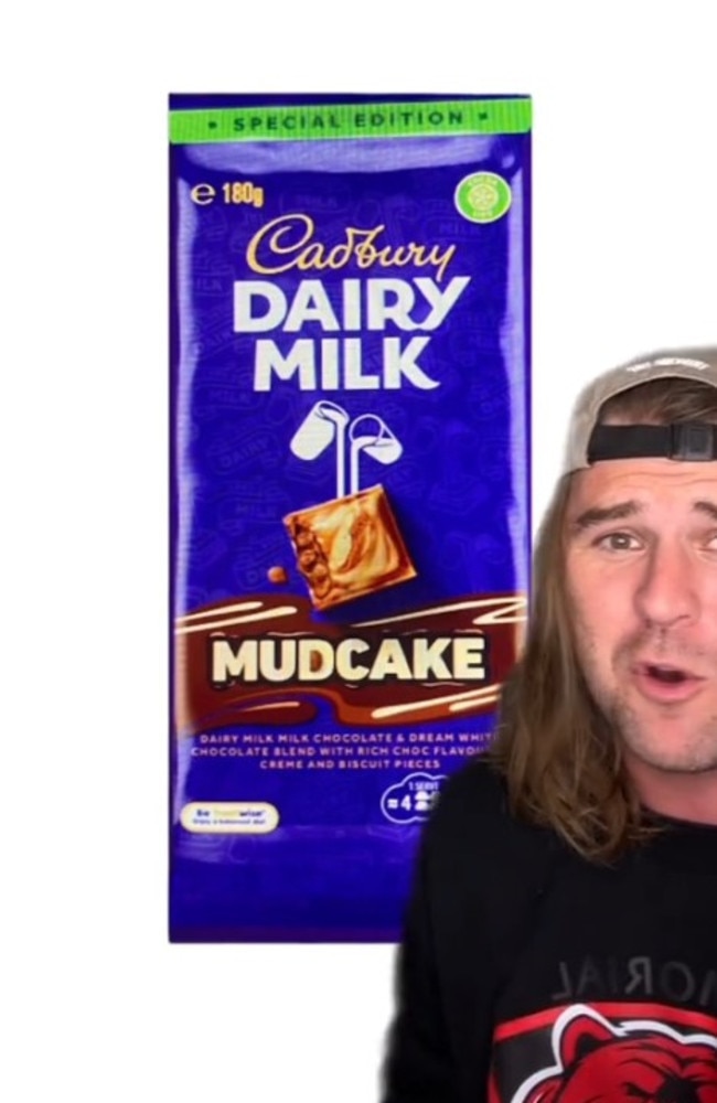 Cadbury is introducing a Mudcake chocolate block. Picture: TikTok/@russ.eats