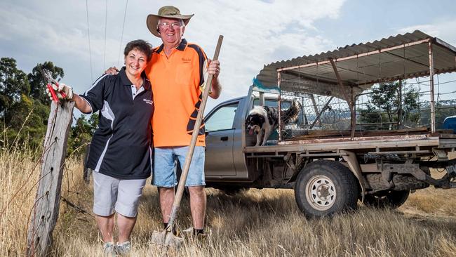 Blaze Aid founders Kevin and Rhonda Butler. Picture: Jake Nowakowski