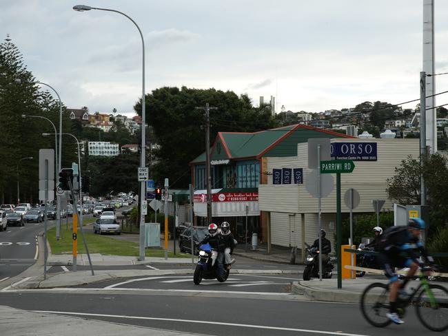 Motorcyclists freely access Parriwi Rd last week during the morning peak period after the boom gate was snapped off. Picture: Annika Enderborg